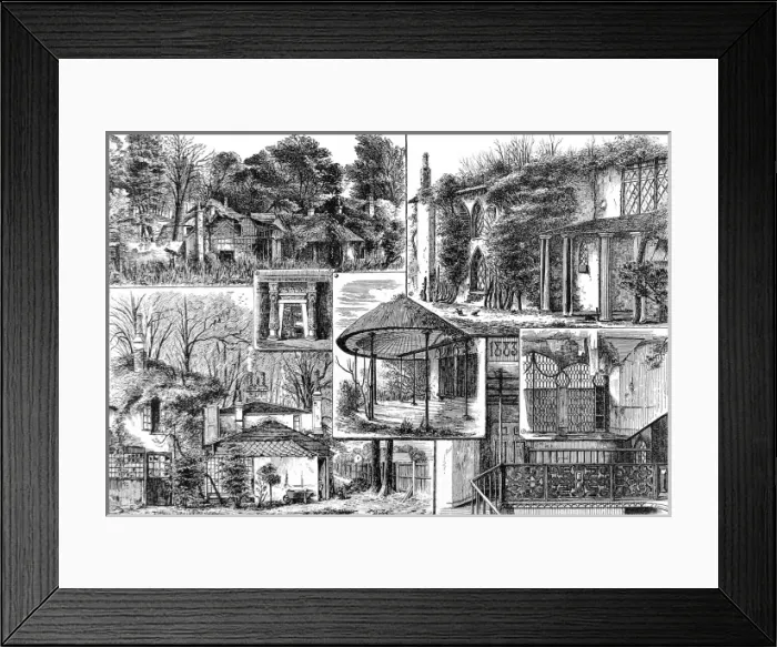 Framed Print : Craven Cottage, Fulham, 1883