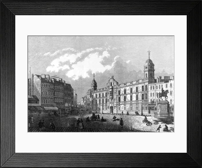 Framed Print : Charing Cross, 18th Century Framed Print : Charing Cross, 18th Century