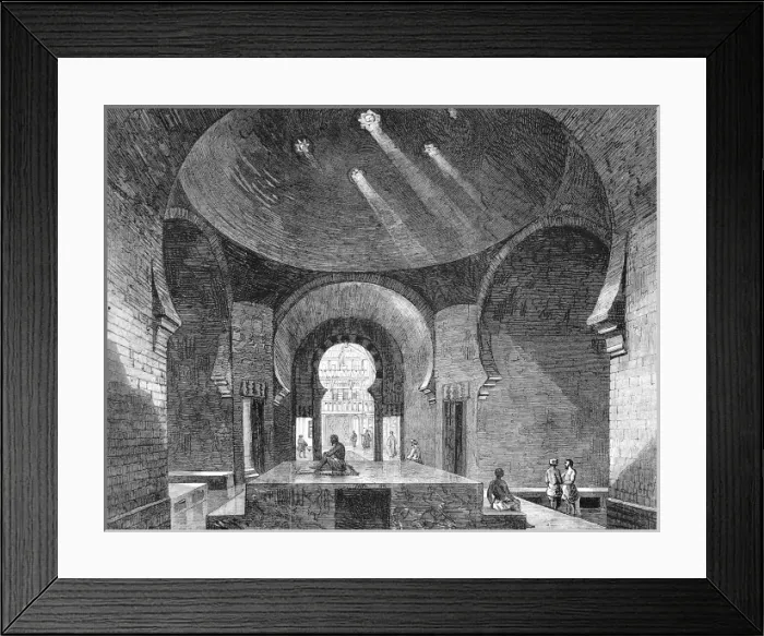 Framed Print : Turkish Baths, Jermyn Street, London, 1862 Framed Print : Turkish Baths, Jermyn Street, London, 1862