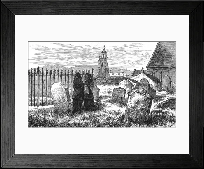 Framed Print : Ecclefechan Graveyard, Dumfries, 1881 Framed Print : Ecclefechan Graveyard, Dumfries, 1881