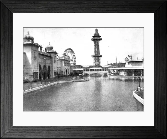Framed Print : The Lake at the Earls Court Exhibition, 1898