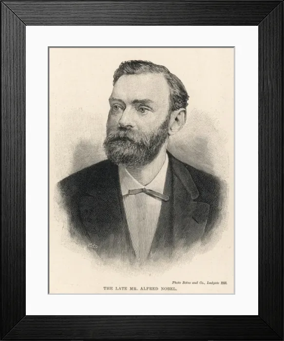 Framed Print : Alfred Nobel Framed Print : Alfred Nobel