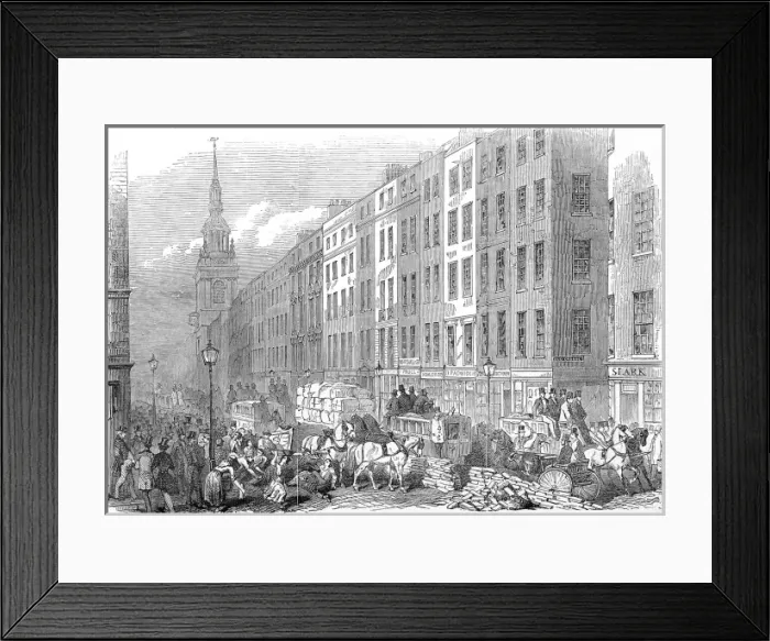 Framed Print : Cheapside, London, 1846 Framed Print : Cheapside, London, 1846