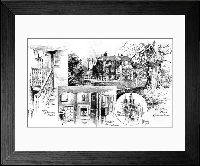 Framed Print : North-End Place, Hampstead Heath, 1908