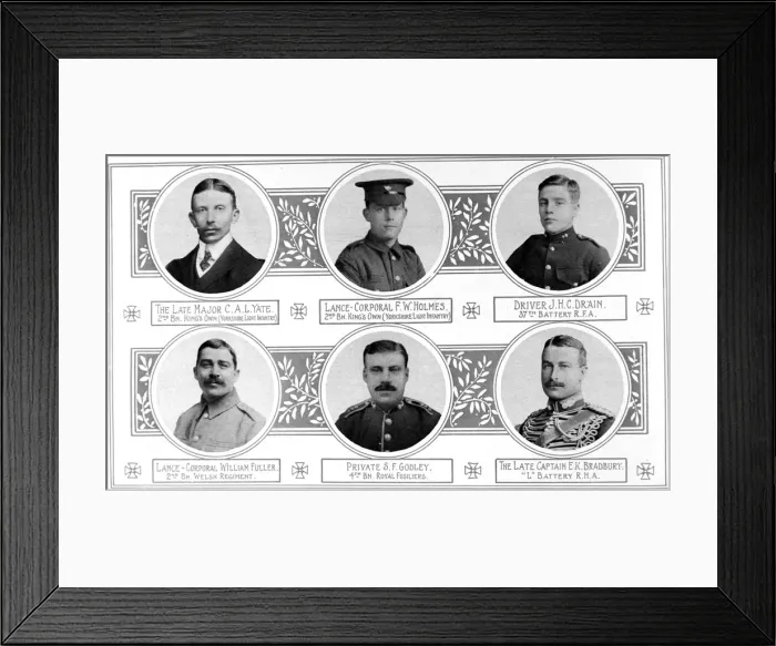 Framed Print : For Valour : British soldiers who have been awarded the Victoria Cross during the war Framed Print : For Valour : British soldiers who have been awarded the Victoria Cross during the war