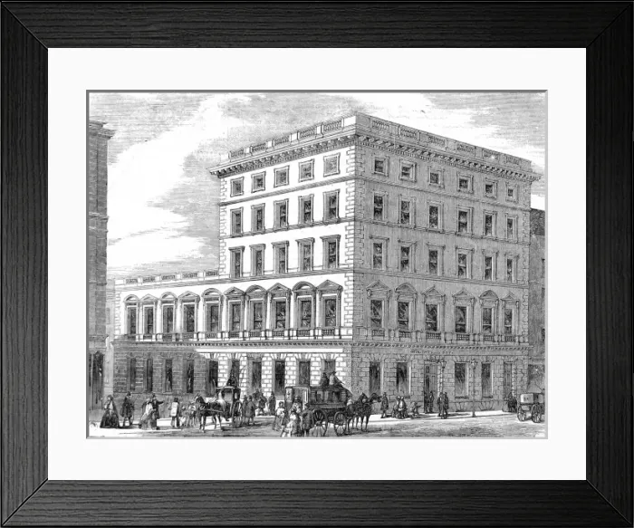 Framed Print : W. H. Smith Office, The Strand, London, 1856 Framed Print : W. H. Smith Office, The Strand, London, 1856