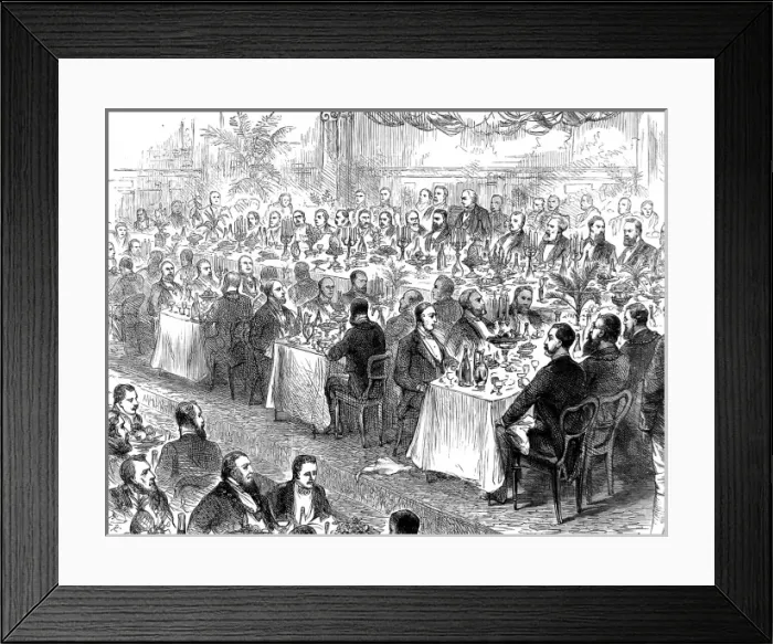Framed Print : Municipal Corporations Jubilee Banquet, 1885 Framed Print : Municipal Corporations Jubilee Banquet, 1885