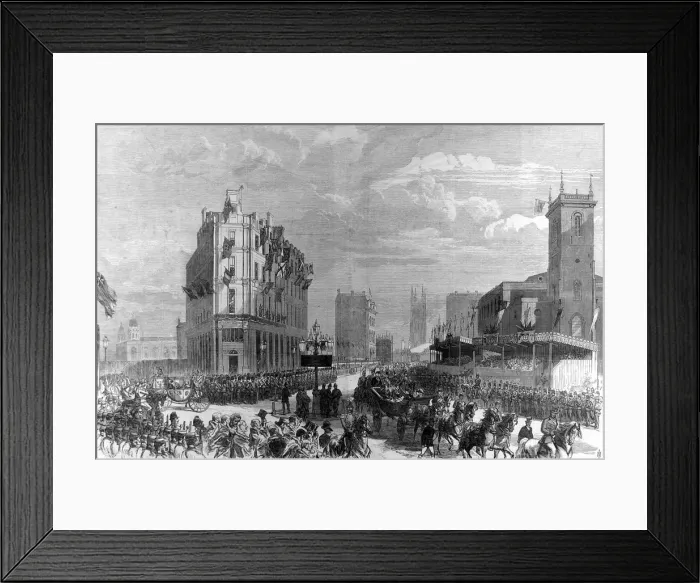 Framed Print : Queen Victoria opening the Holborn Valley Viaduct, 1869 Framed Print : Queen Victoria opening the Holborn Valley Viaduct, 1869