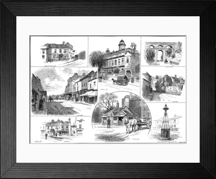 Framed Print : Highgate, London, 1888 Framed Print : Highgate, London, 1888