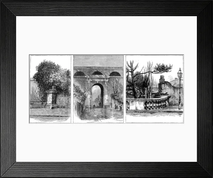 Framed Print : Highgate Archway, London, 1886