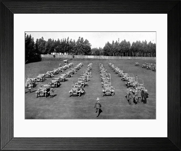 Framed Print : Cars of the special motor transport corps of South Africa