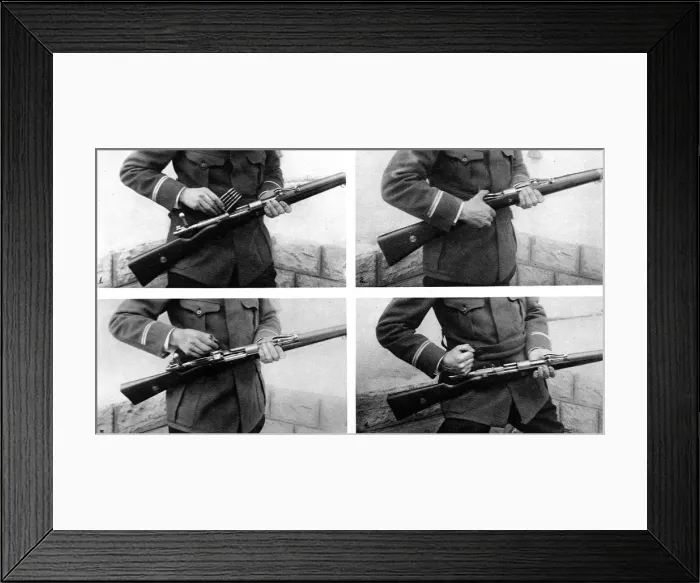 Framed Print : The Mauser and its clip of five pointed cartridges Framed Print : The Mauser and its clip of five pointed cartridges