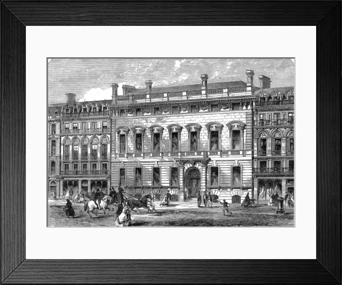 Framed Print : The Garrick Club, Covent Garden, London, 1864 Framed Print : The Garrick Club, Covent Garden, London, 1864