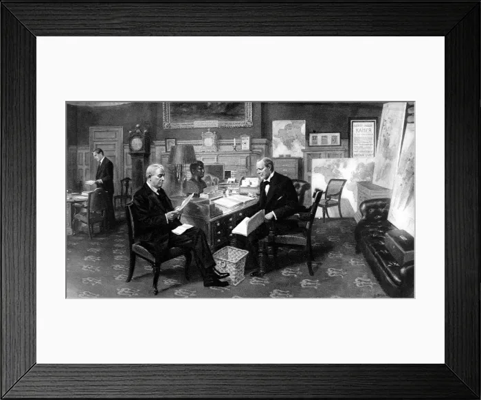 Framed Print : Mr Winston Churchill, First Lord of the Admiralty with Admiral of the Fleet Lord Fisher Framed Print : Mr Winston Churchill, First Lord of the Admiralty with Admiral of the Fleet Lord Fisher