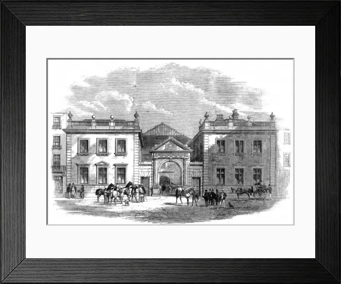 Framed Print : Tattersalls, Knightsbridge, London, 1864 Framed Print : Tattersalls, Knightsbridge, London, 1864