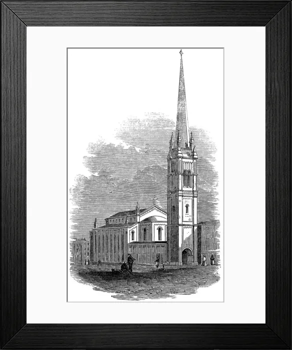 Framed Print : All Saints Church, Lambeth, 1846