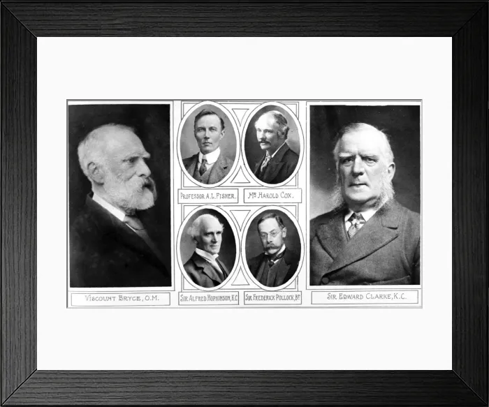 Framed Print : The British Committee of the inquiry into the breaches of th Framed Print : The British Committee of the inquiry into the breaches of th