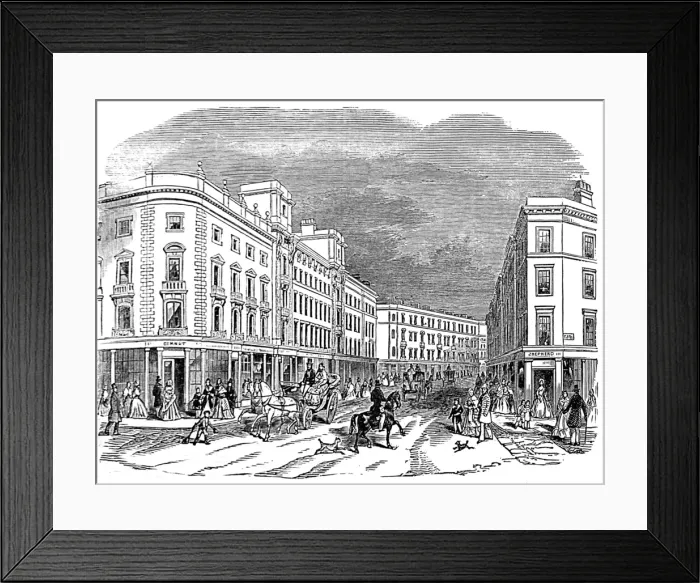 Framed Print : Cranbourne Street, London, 1845 Framed Print : Cranbourne Street, London, 1845