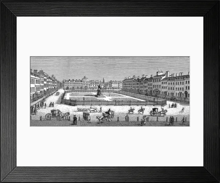 Framed Print : Leicester Square, London, 1753 Framed Print : Leicester Square, London, 1753
