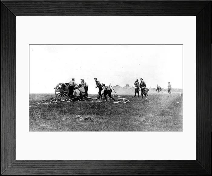 Framed Print : Russian artillery in action near Przemysl Framed Print : Russian artillery in action near Przemysl