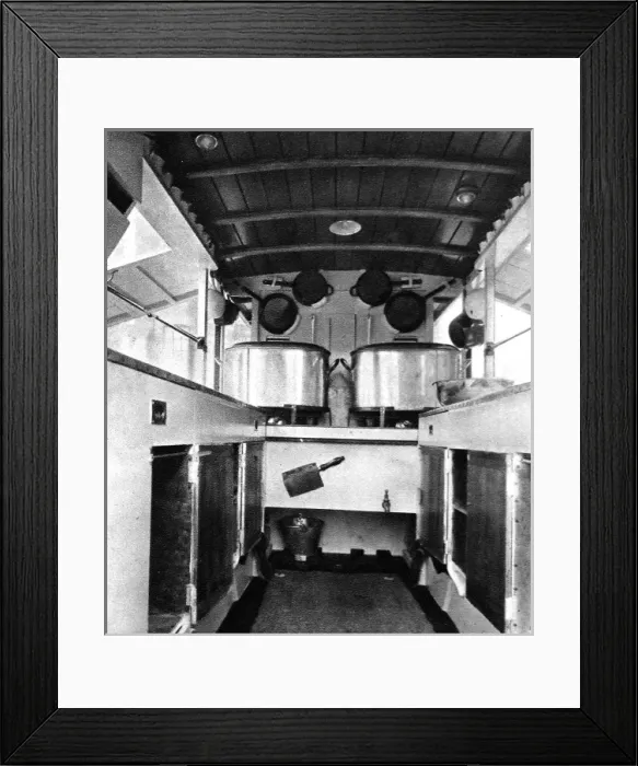 Framed Print : A motor field kitchen: A present to the Queen of Belgium Framed Print : A motor field kitchen: A present to the Queen of Belgium