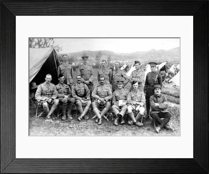Framed Print : Officers of the 1st Battalion 39th Garhwal Rifles