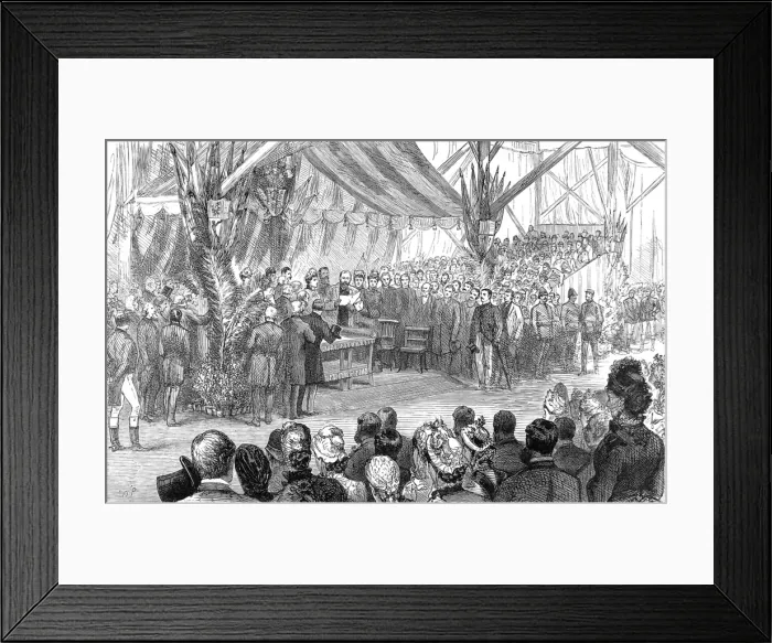 Framed Print : Opening of Putney New Bridge, London, 1886