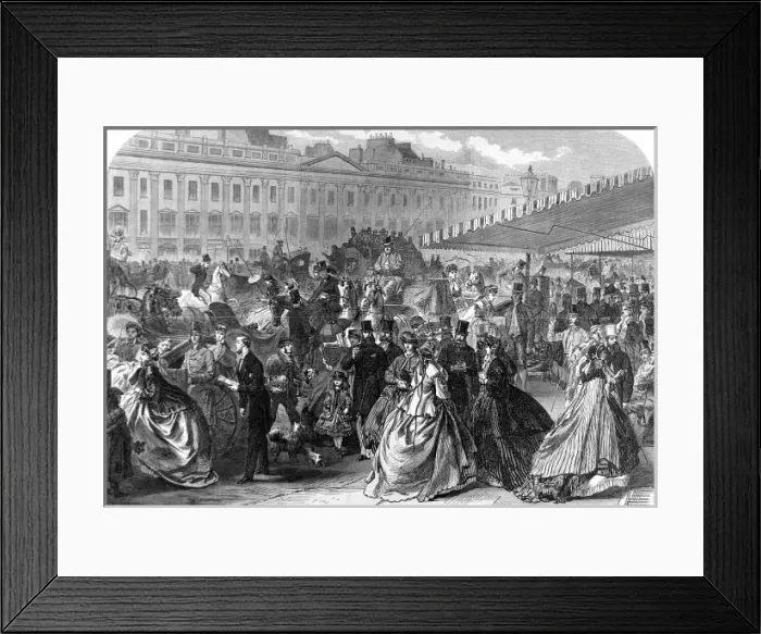 Framed Print : Regent Street, London, 1866 Framed Print : Regent Street, London, 1866