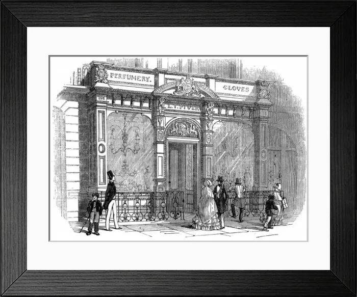 Framed Print : Regent Street Shop Front, London, 1846 Framed Print : Regent Street Shop Front, London, 1846
