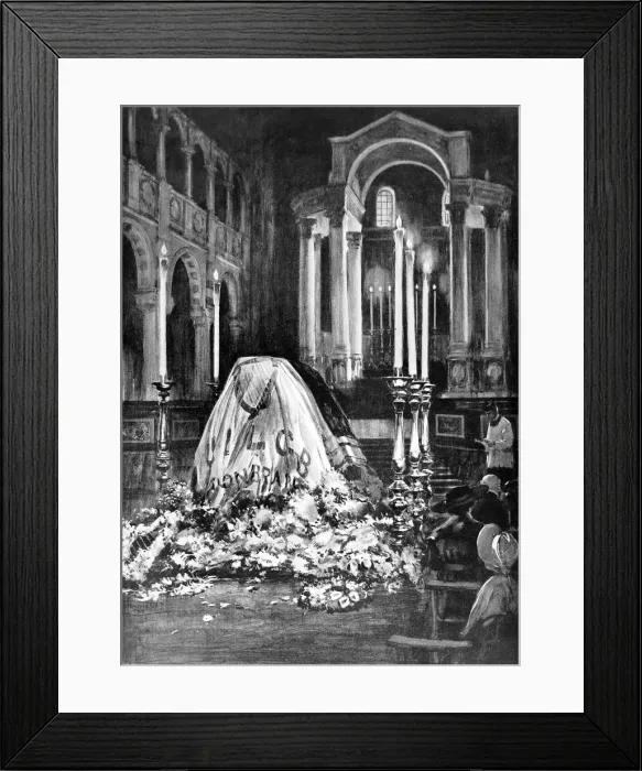 Framed Print : John Redmonds Coffin, Westminster Cathedral, 1918 Framed Print : John Redmonds Coffin, Westminster Cathedral, 1918
