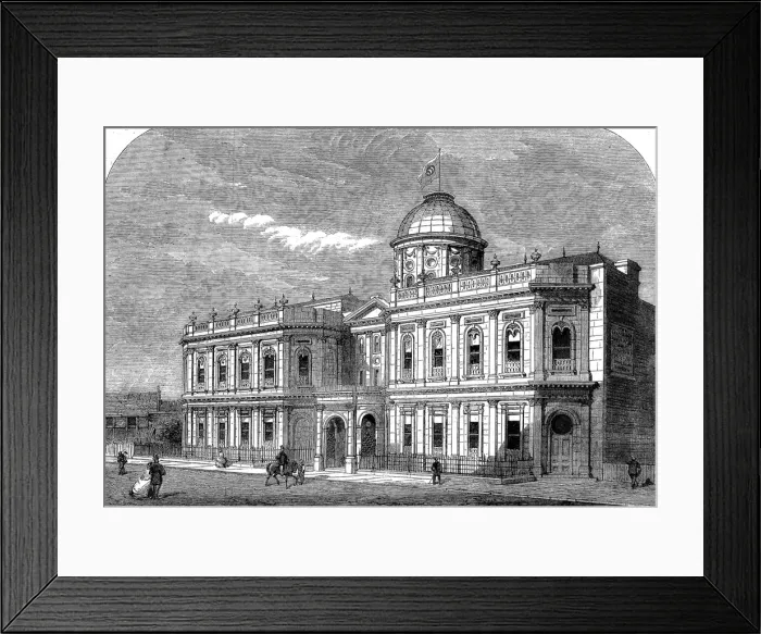 Framed Print : The Oriental Baths, Victoria Street, London, 1862 Framed Print : The Oriental Baths, Victoria Street, London, 1862