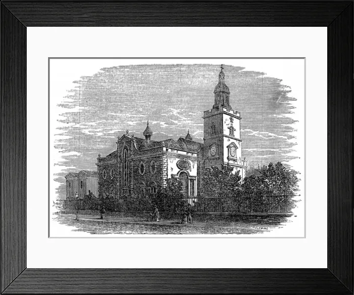 Framed Print : St. Mary Matfelon, Whitechapel, c. 1875 Framed Print : St. Mary Matfelon, Whitechapel, c. 1875