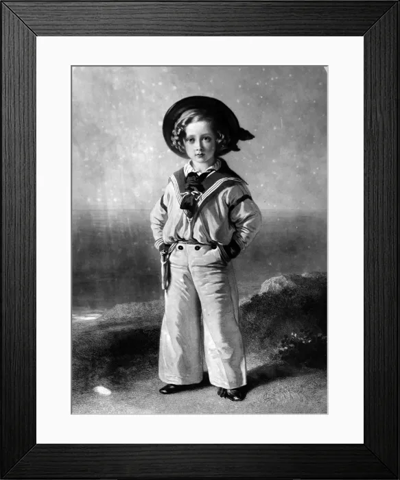Framed Print : King Edward VII when a boy, c. 1846 Framed Print : King Edward VII when a boy, c. 1846