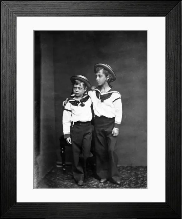 Framed Print : King George V and the Duke of Clarence, c. 1869 Framed Print : King George V and the Duke of Clarence, c. 1869