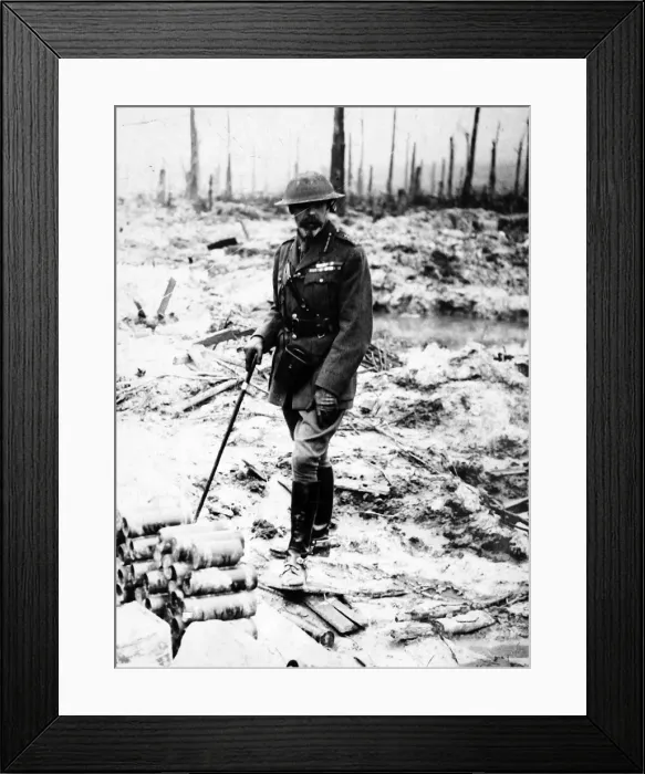 Framed Print : King George V at the Western Front, c. 1917 Framed Print : King George V at the Western Front, c. 1917