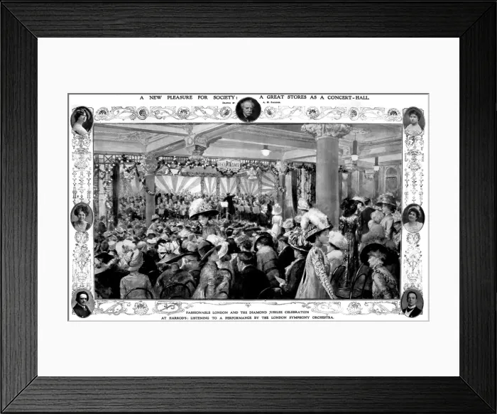 Framed Print : The London Symphony Orchestra playing at Harrods, London, 19 Framed Print : The London Symphony Orchestra playing at Harrods, London, 19