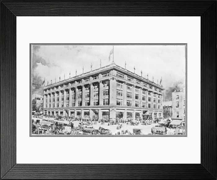 Framed Print : Selfridges Department Store, London, c. 1908 Framed Print : Selfridges Department Store, London, c. 1908