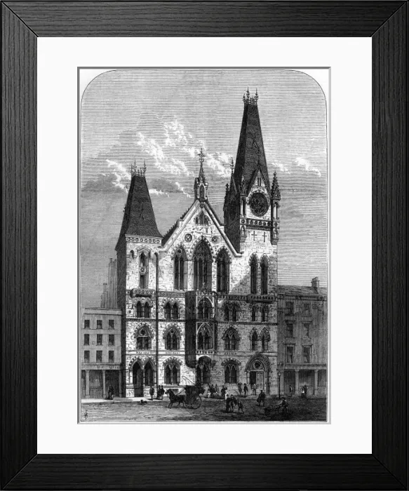 Framed Print : Congregational Memorial Hall, Farringdon, London, 1875 Framed Print : Congregational Memorial Hall, Farringdon, London, 1875
