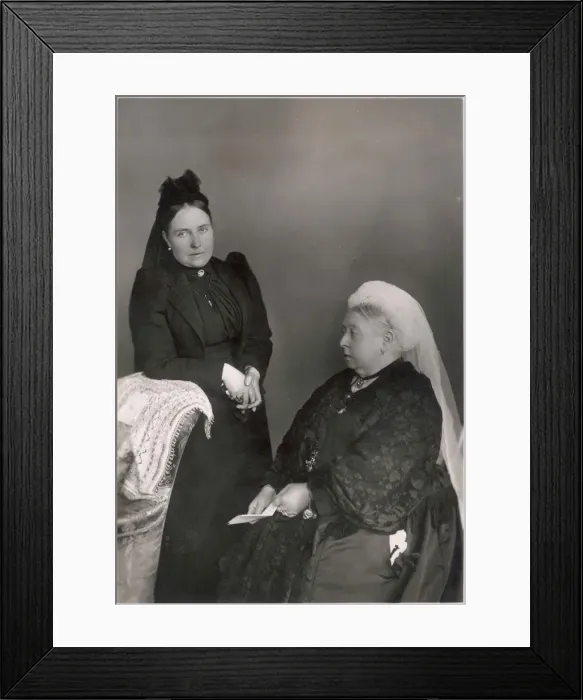 Framed Print : Queen Victoria & Empress Frederick of Prussia Framed Print : Queen Victoria & Empress Frederick of Prussia
