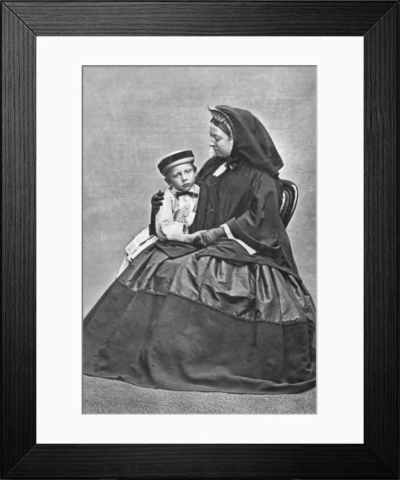 Framed Print : Queen Victoria and Prince Wilhelm of Prussia