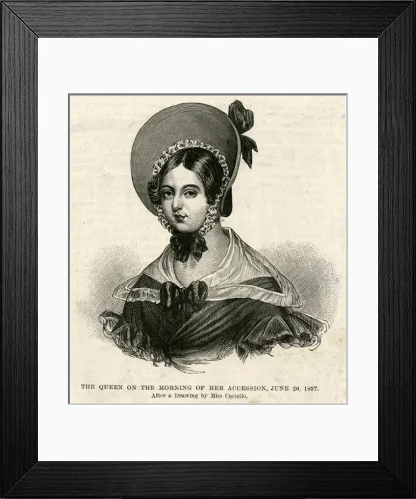 Framed Print : Queen Victoria 1837 Framed Print : Queen Victoria 1837
