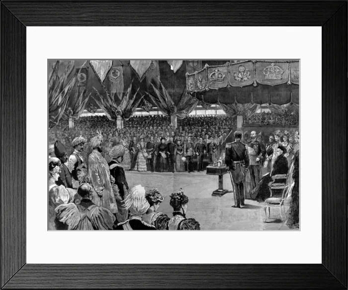 Framed Print : Queen Victoria opening the Imperial Institute, 1893 Framed Print : Queen Victoria opening the Imperial Institute, 1893