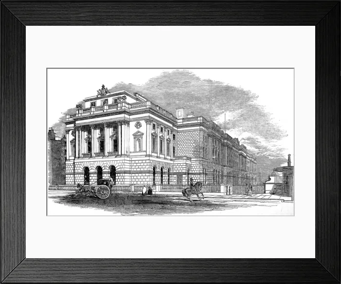 Framed Print : The West Wing of Somerset House, London, 1853 Framed Print : The West Wing of Somerset House, London, 1853