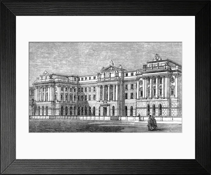 Framed Print : Inland Revenue Office, Somerset House, London, 1861 Framed Print : Inland Revenue Office, Somerset House, London, 1861