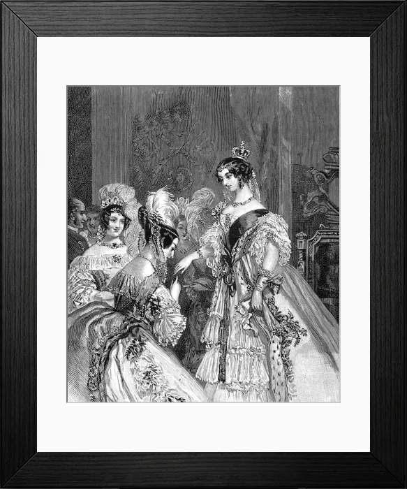 Framed Print : A Drawing Room in 1837 Framed Print : A Drawing Room in 1837