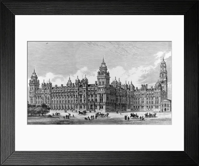 Framed Print : The Admiralty and War Department Offices, London, 1884 Framed Print : The Admiralty and War Department Offices, London, 1884