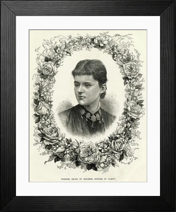 Framed Print : Princess Helena of Waldeck, Duchess of Albany Framed Print : Princess Helena of Waldeck, Duchess of Albany
