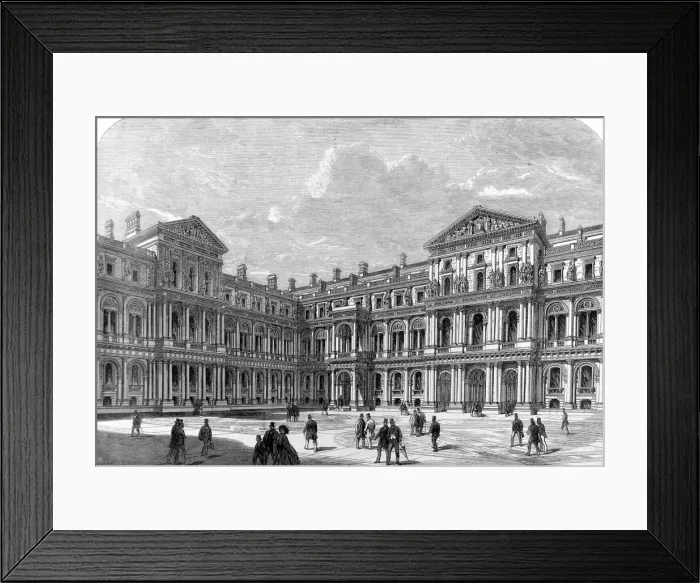 Framed Print : The Quadrangle of the Foreign and India Offices, London, 186 Framed Print : The Quadrangle of the Foreign and India Offices, London, 186