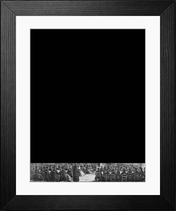 Framed Print : Passion Music Service at Westminster Abbey, London, 1872 Framed Print : Passion Music Service at Westminster Abbey, London, 1872