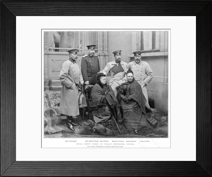 Framed Print : Royal group taken at Palais Edinburgh, Coburg Framed Print : Royal group taken at Palais Edinburgh, Coburg